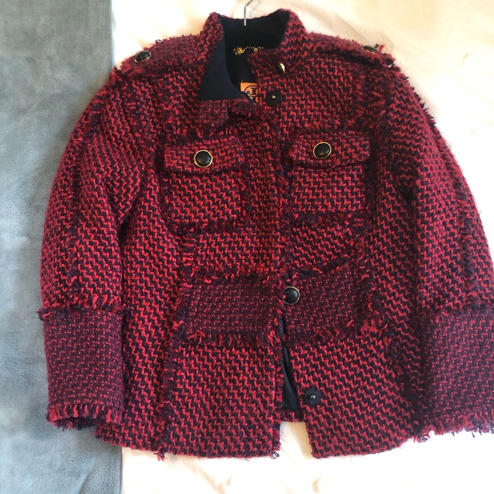 Tory Burch Boucle Tweed Jacket - Picture 2 of 7